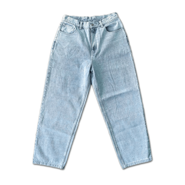 FROSTED Wavy Jeans - Light Blue