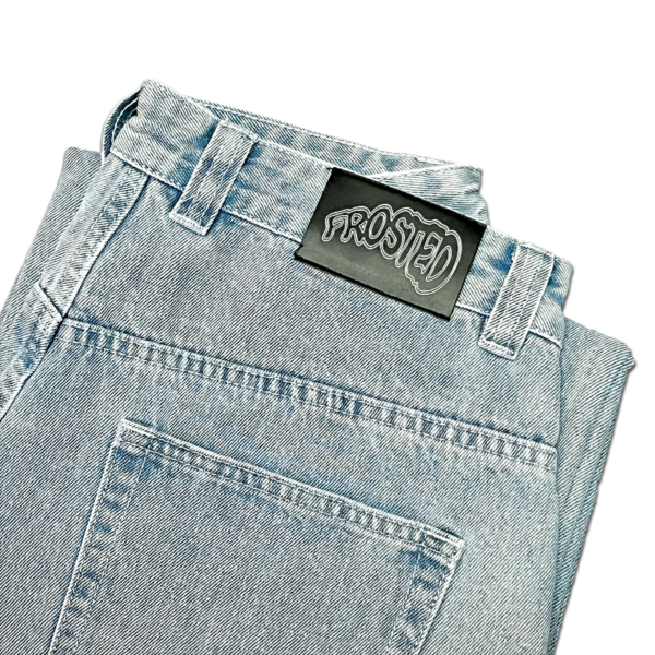 FROSTED Wavy Jeans - Light Blue - Image 4