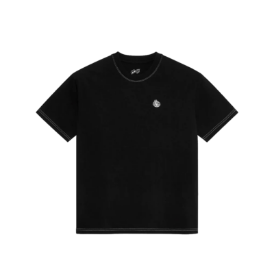 LAST RESORT Small Atlas Contrast Stitch T-Shirt - Black