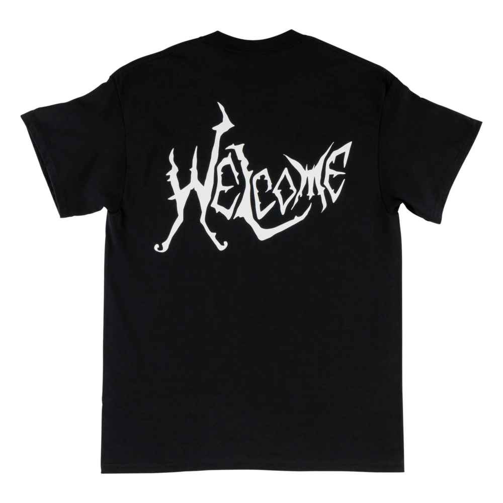 Welcome - Twin Spine Printed Tee (Black)