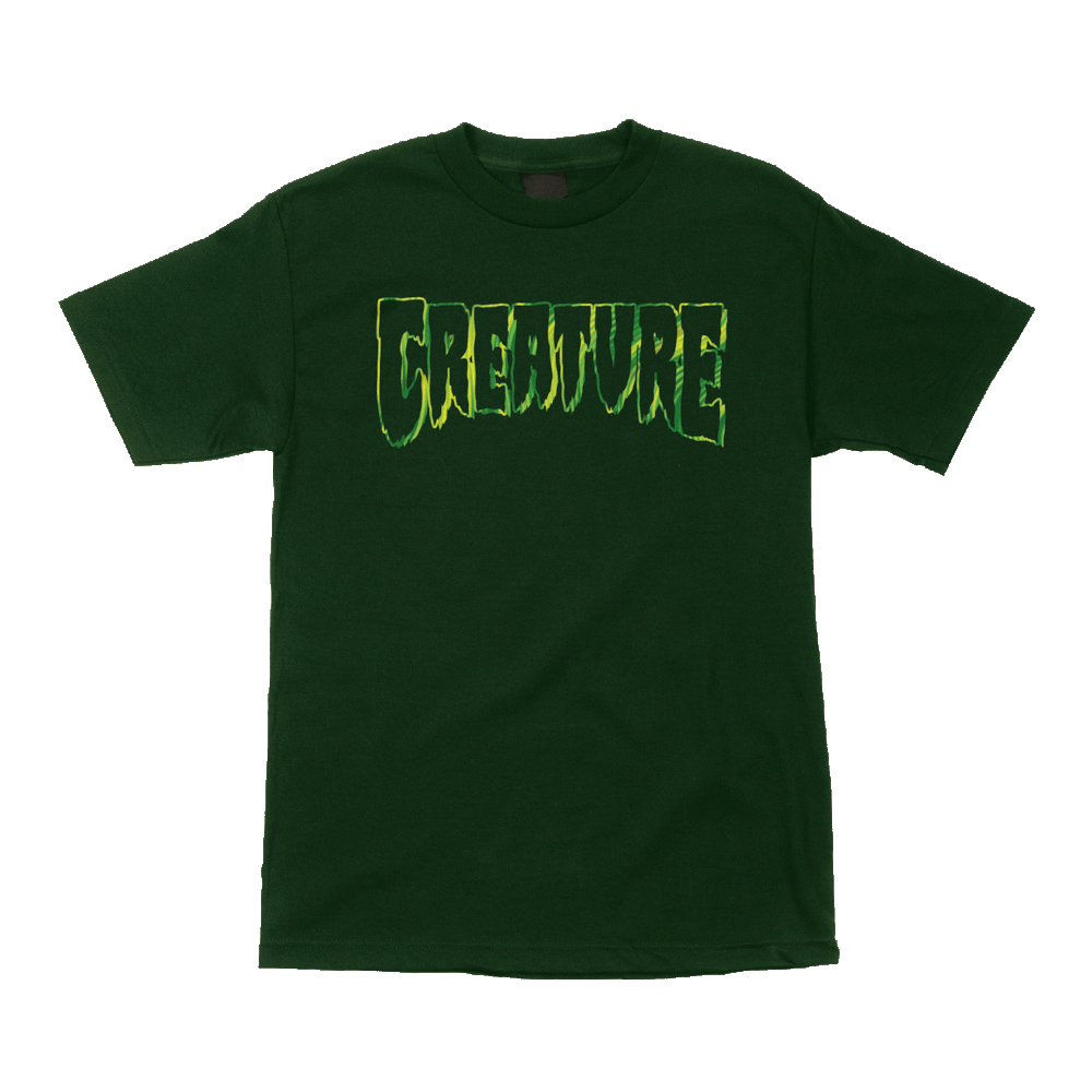 CREATURE T-Shirt Logo Outline - Forest Green