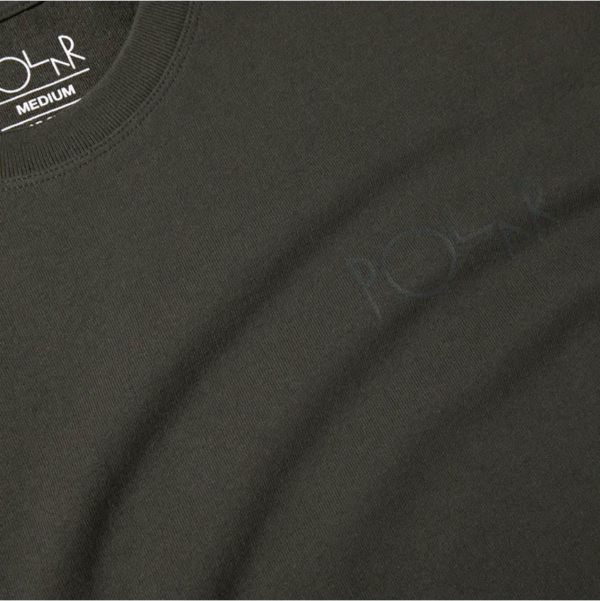 POLAR Tee Stroke Logo - Dirty Black CloseUp1