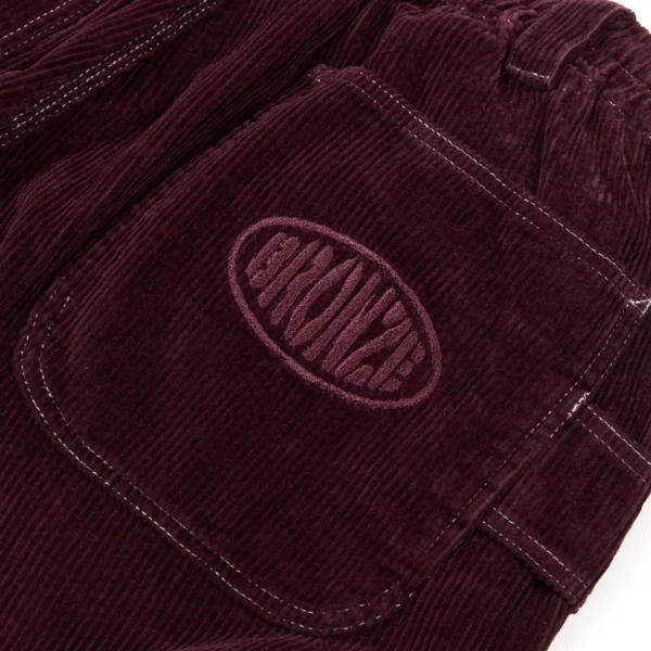 BRONZE56K corduroy relaxed pant (burgundy) - Image 3