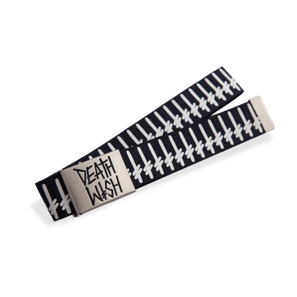 DEATHWISH gang logo black bullet belt