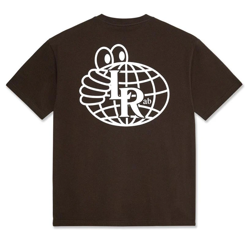 LAST RESORT Atlas monogram tee (dark brown)