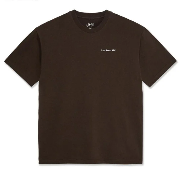 LAST RESORT Atlas monogram tee (dark brown)