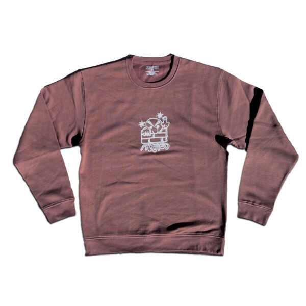 FROSTED - Missed shot remix - CREWNECK - BROWN