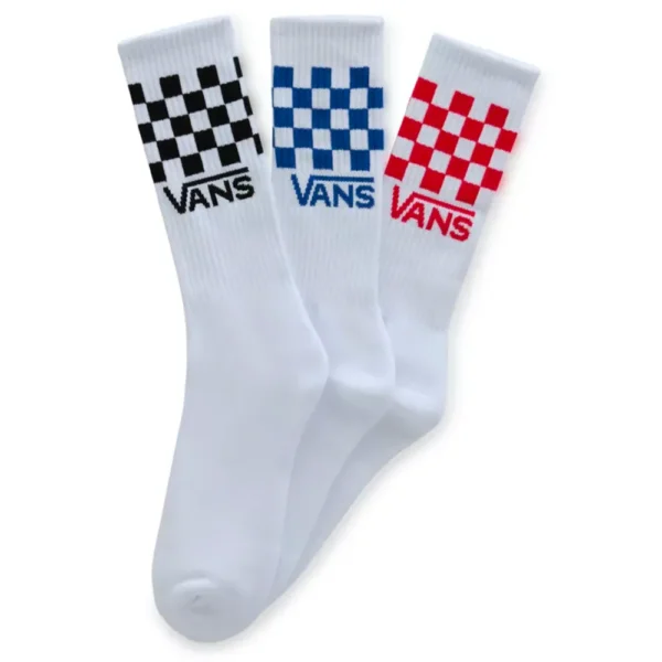 VANS Classic Check Crew White (3 PAIRS)