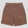 PASS-PORT double knee club short (washed brown)