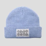 PASS-PORT edible flower beanie (blue white speckle)