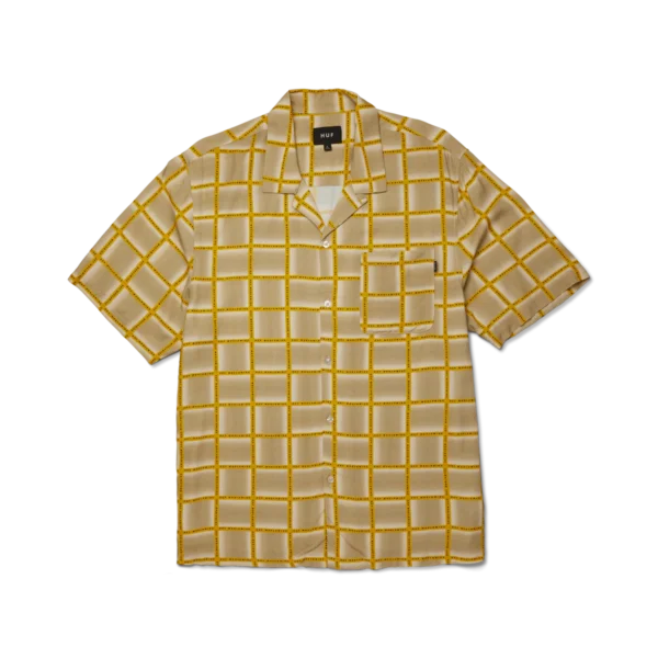 HUF FLYNN S/S RESORT SHIRT (mustard)
