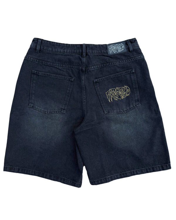 FROSTED wavy baggy short (moon black) - Image 2
