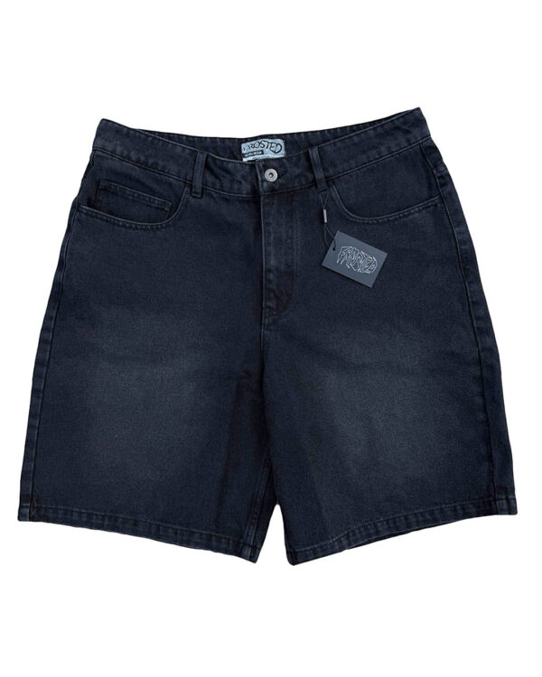 FROSTED wavy baggy short (moon black)