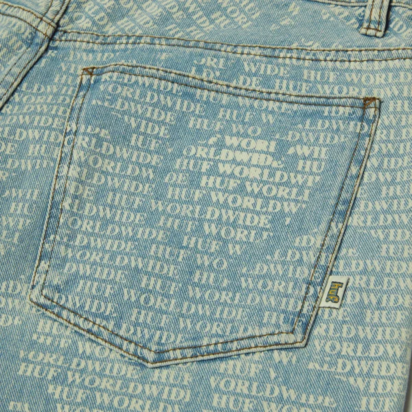 HUF cromer ceremony pant (white blue) - Image 3