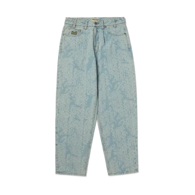 HUF cromer ceremony pant (white blue)
