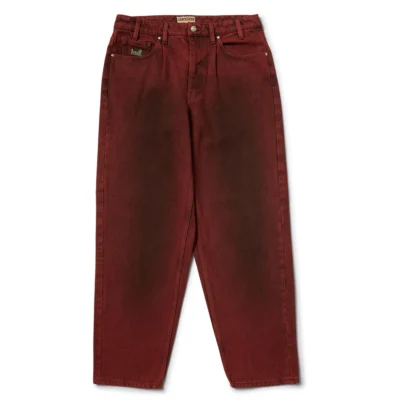 HUF cromer washed pant ( lava red)