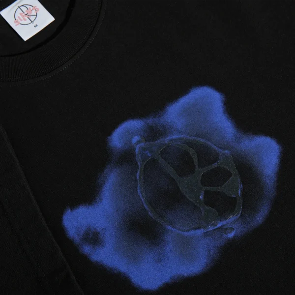 POLAR metal logo tee (black blue) – Image 2