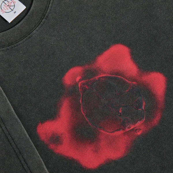 POLAR metal logo tee (grey red) – Image 2