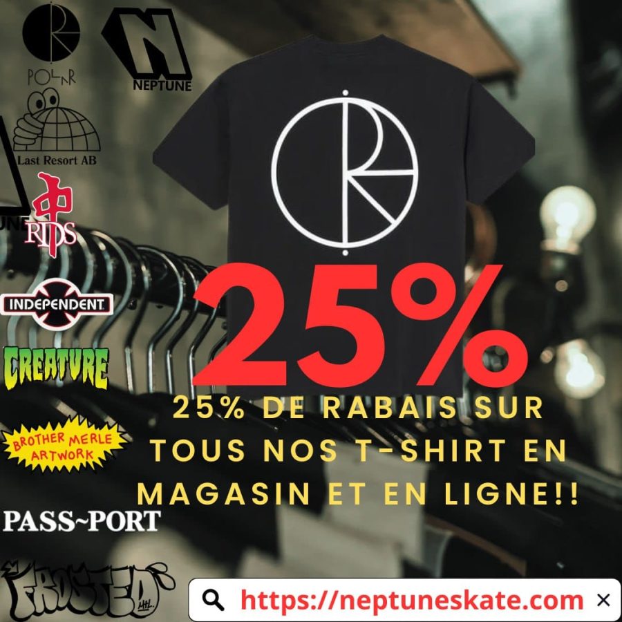 Promotion sur les T-Shirts — Rabais 25%